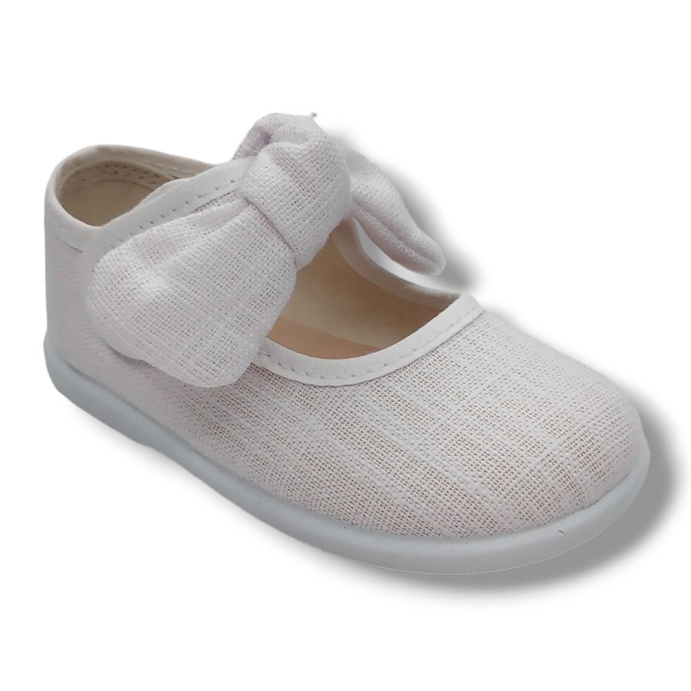 Batilas Merceditas Lino Niña 106/144 BLANCO CORDONETS