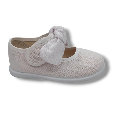 Batilas Merceditas Lino Niña 106/144 BLANCO CORDONETS - Imagen 2