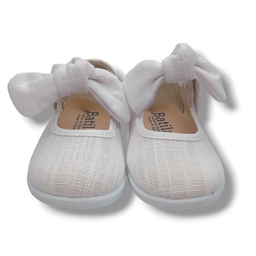Batilas Merceditas Lino Niña 106/144 BLANCO CORDONETS - Imagen 4