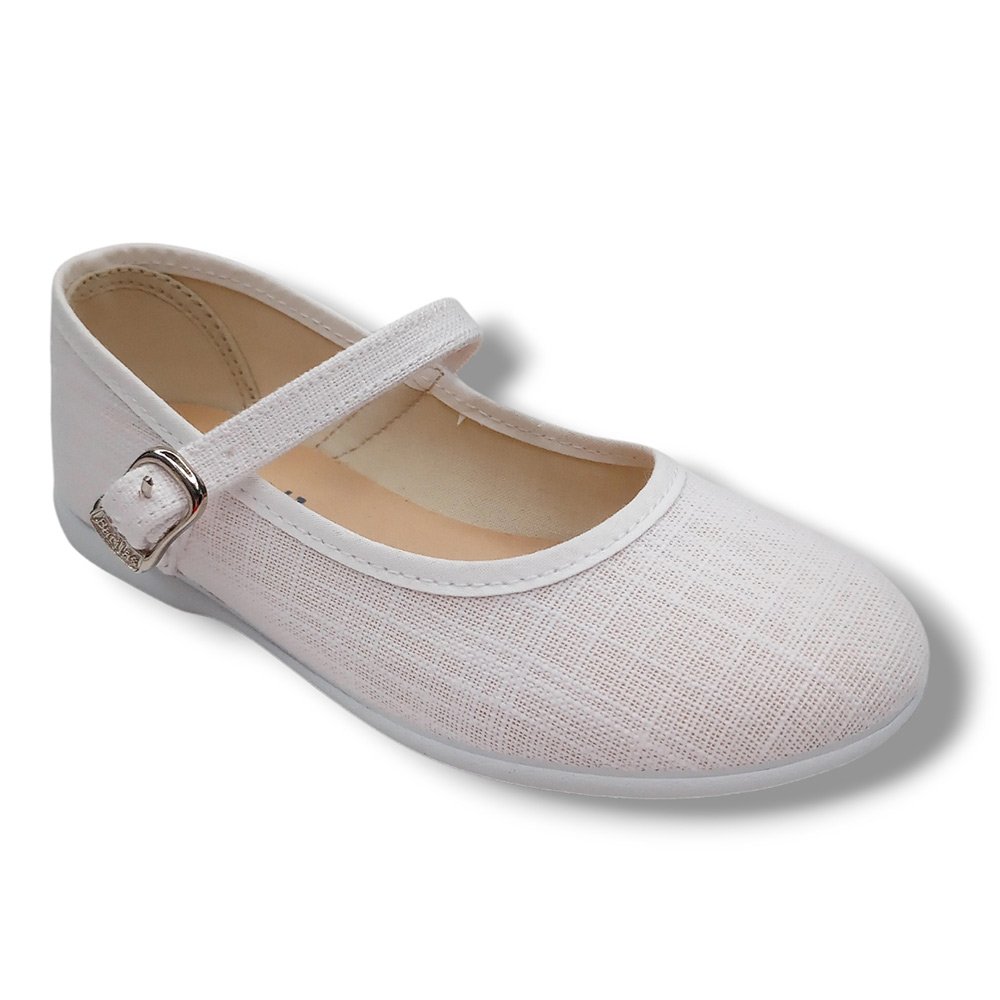 Batilas Merceditas Lino Niña 107/144 BLANCO CORDONETS