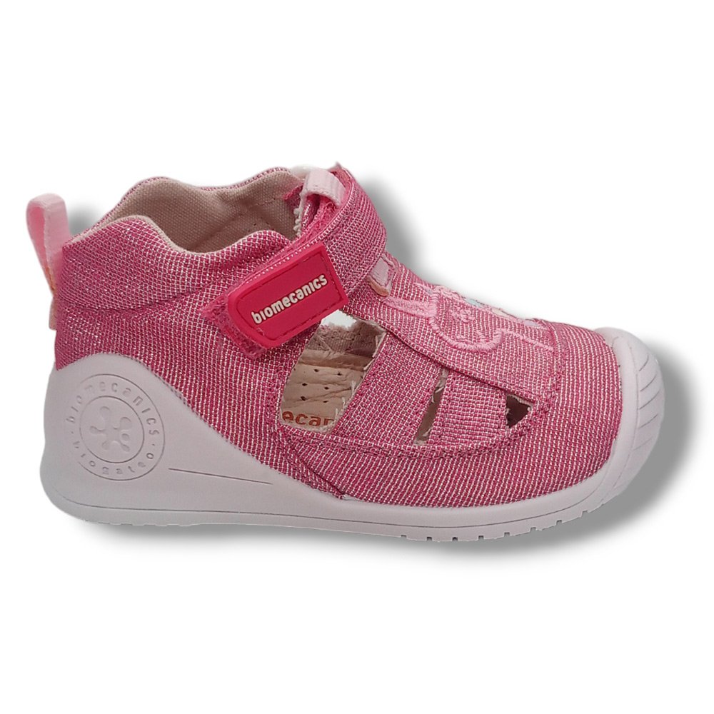 Biomecanics Sandalia Cerrada Lona 202206 FUXIA CORDONETS - Imagen 2