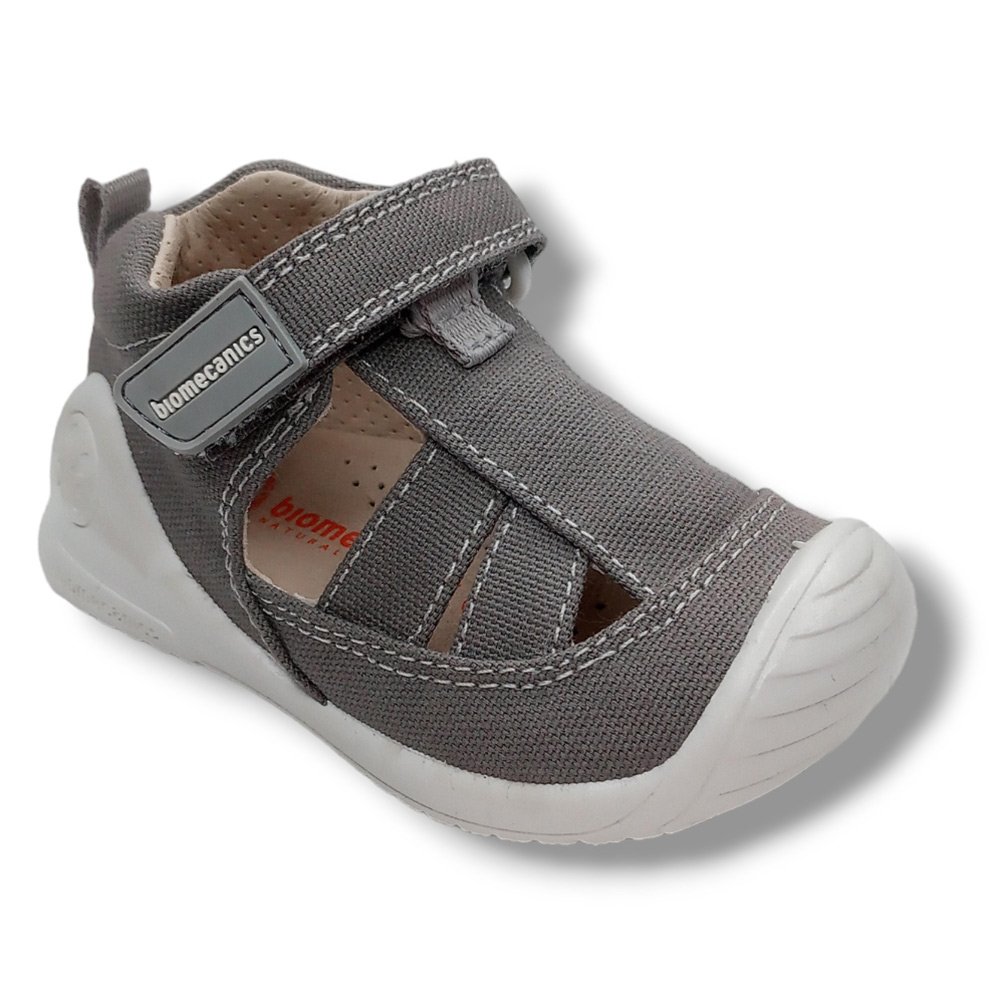 Biomecanics Sandalia Cerrada Lona 222186-B GRIS CORDONETS