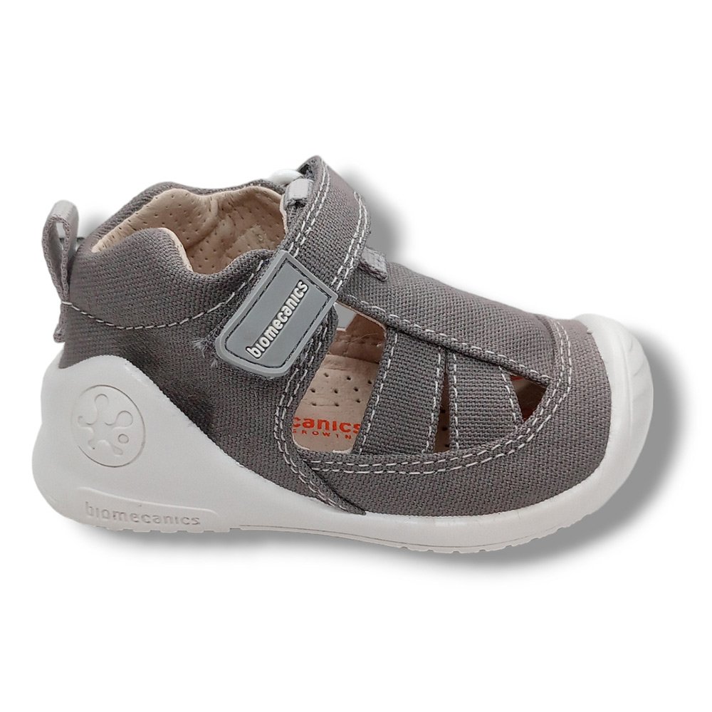 Biomecanics Sandalia Cerrada Lona 222186-B GRIS CORDONETS - Imagen 2