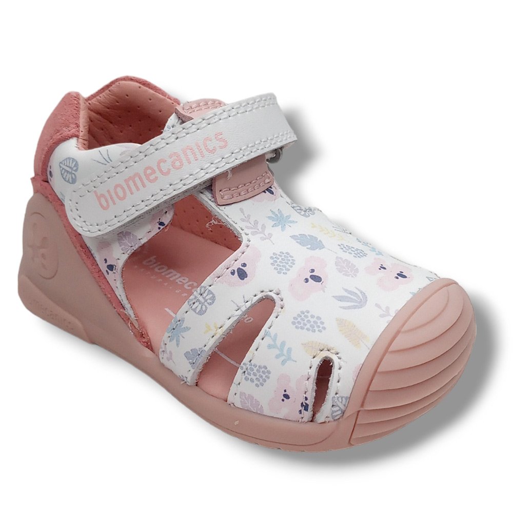 Sandalia Biomecanics Cerrada Niña 242103-B BLANCO CORDONETS