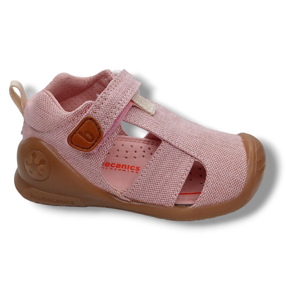 Biomecanics Sandalia Cerrada Lona 242188-D ROSA CORDONETS - Imagen 2