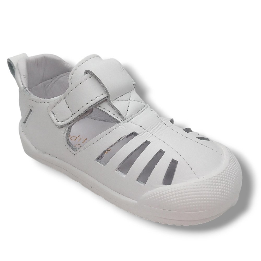 Blanditos by Crio's Sandalia Cerrada Barefoot FIYI BLANCO24 Niño CORDONETS - Imagen 3