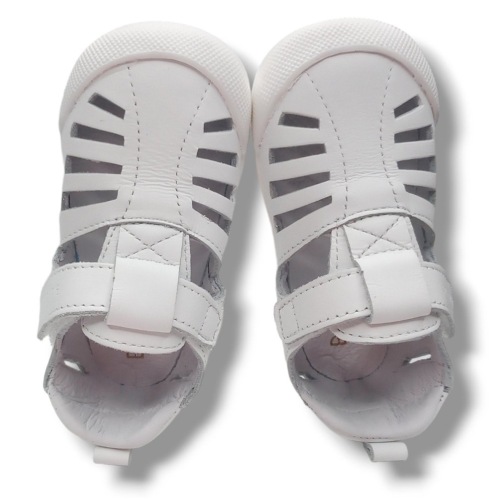 Blanditos by Crio's Sandalia Cerrada Barefoot FIYI BLANCO24 Niño CORDONETS - Imagen 6