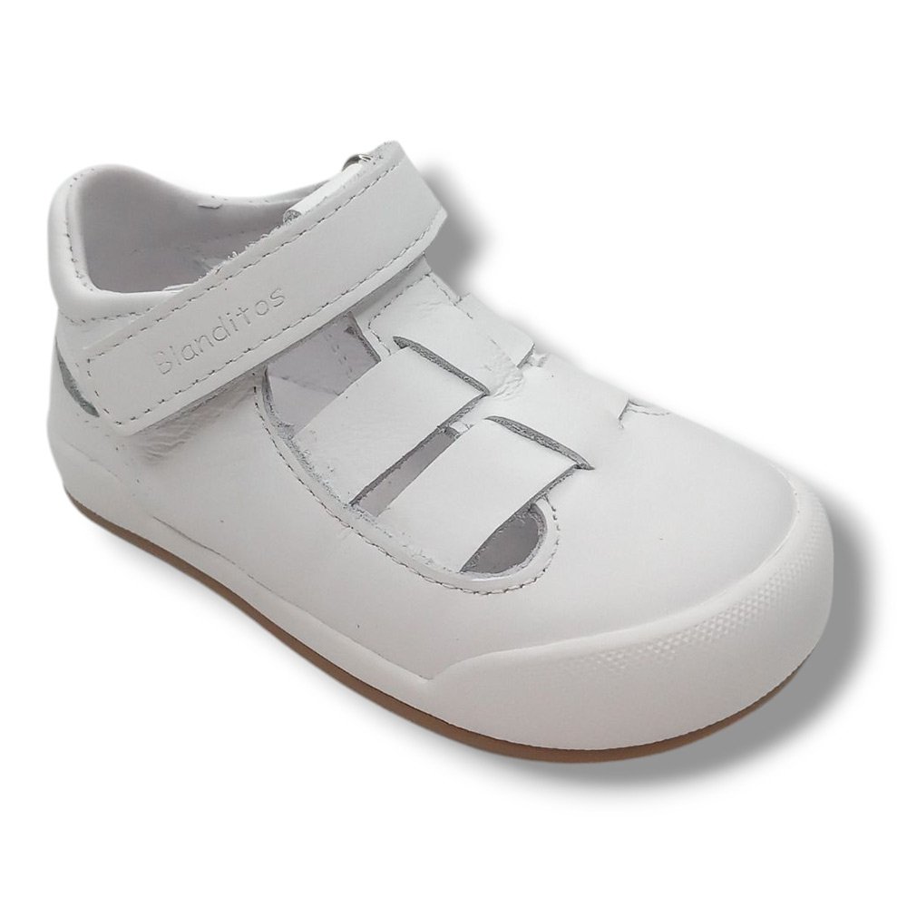 Blanditos by Crio's Sandalia Cerrada Barefoot OCEANO BLCO25V Niño CORDONETS