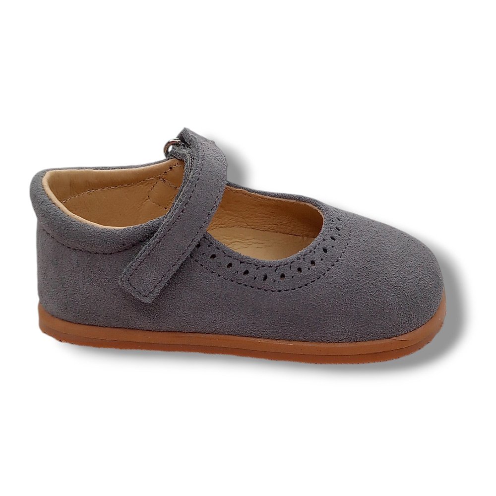 Blanditos by Crio's Merceditas Barefoot PRAGA GRIS25 Niña CORDONETS - Imagen 2