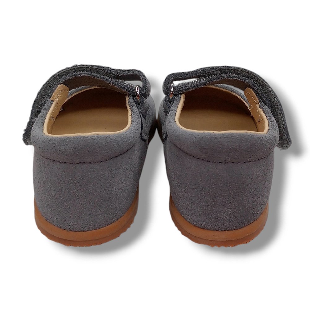 Blanditos by Crio's Merceditas Barefoot PRAGA GRIS25 Niña CORDONETS - Imagen 5
