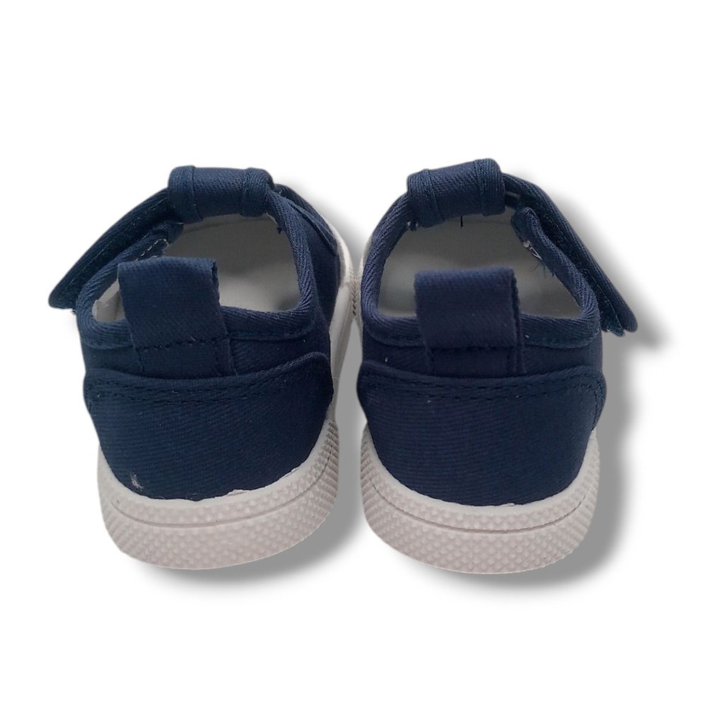 Blanditos by Crio's Pepito Lona Barefoot GUINDA NAVY25V Niño CORDONETS - Imagen 5