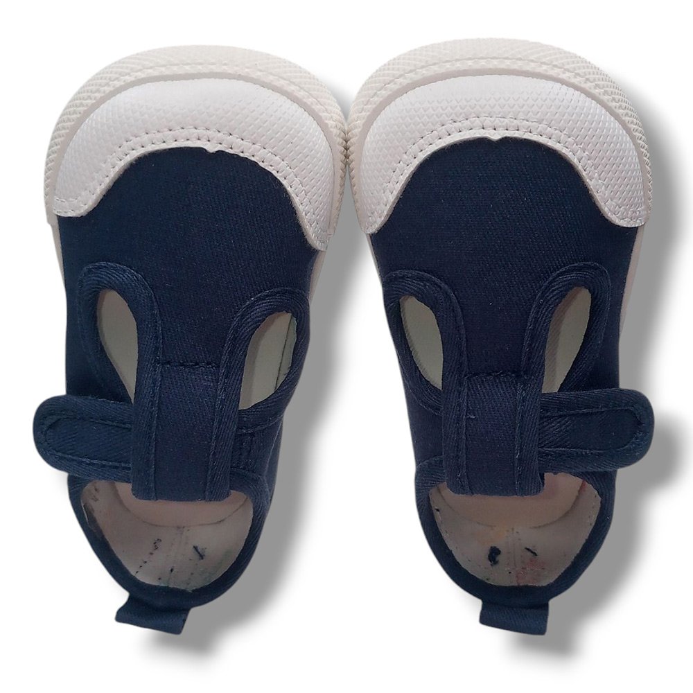 Blanditos by Crio's Pepito Lona Barefoot GUINDA NAVY25V Niño CORDONETS - Imagen 6