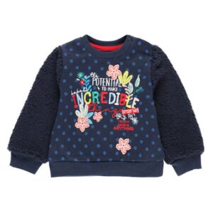 Boboli Sudadera Felpa básica de niña 231118 2440 MARINO CORDONETS