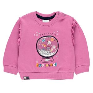 Boboli Sudadera Felpa Cepillada básica de niña 247159 6114 LILA CORDONETS