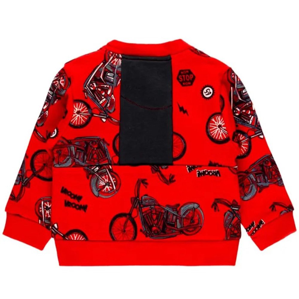 Boboli Sudadera Felpa básica de niño 315111 9962 ROJO CORDONETS - Imagen 2