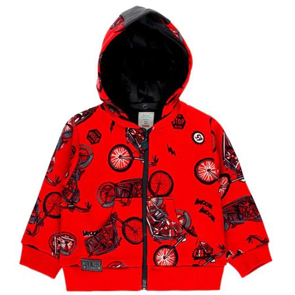 Boboli Sudadera Felpa básica de niño 315111 9962 ROJO CORDONETS - Imagen 5