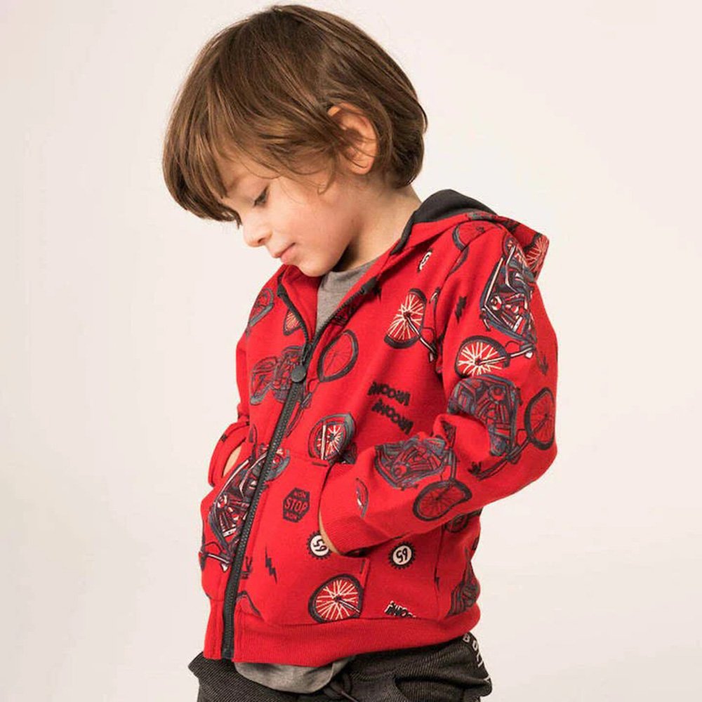 Boboli Sudadera Felpa básica de niño 315111 9962 ROJO CORDONETS - Imagen 7
