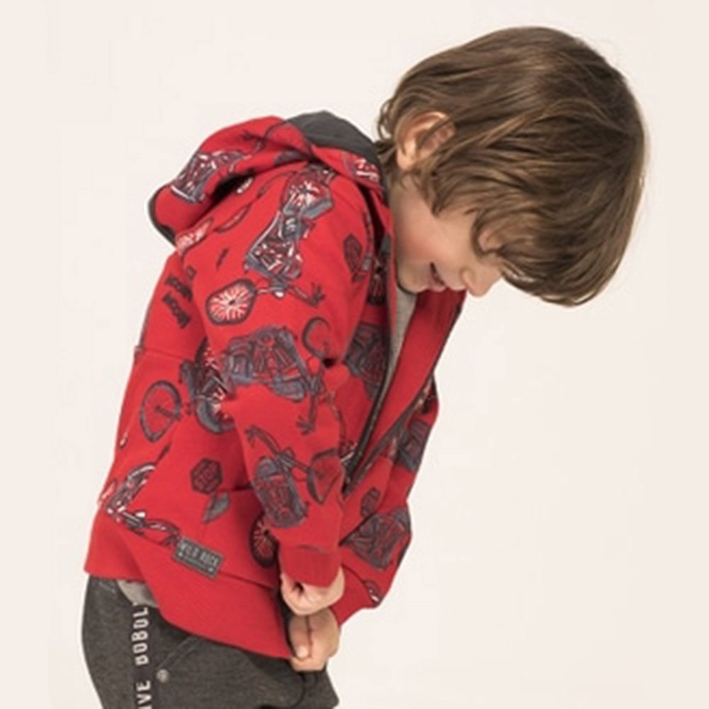 Boboli Sudadera Felpa básica de niño 315111 9962 ROJO CORDONETS - Imagen 8