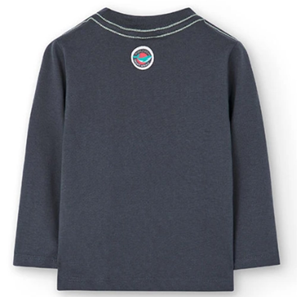 Boboli Camiseta punto de bebé niño 318002 8116 ANTRACITA CORDONETS - Imagen 4