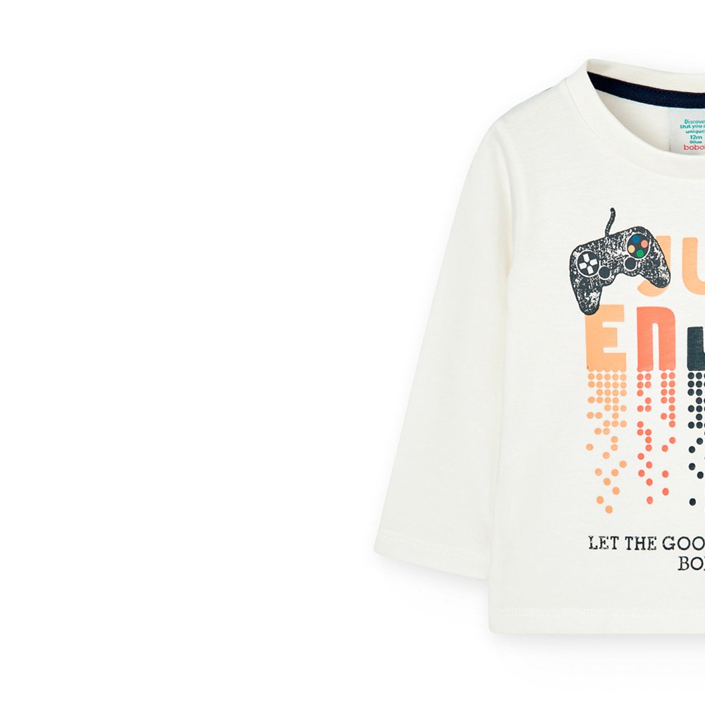 Boboli Camiseta punto básica de niño 327024 1111 CRUDO CORDONETS - Imagen 2