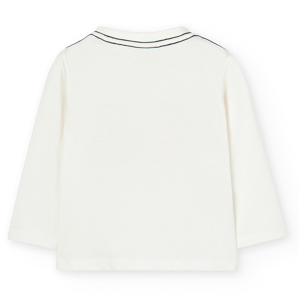 Boboli Camiseta punto básica de niño 327024 1111 CRUDO CORDONETS - Imagen 4