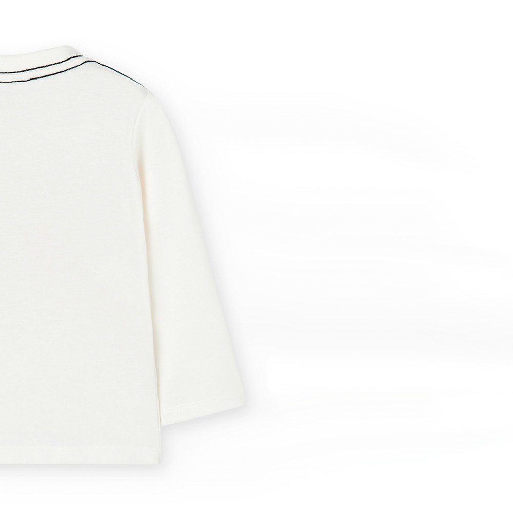 Boboli Camiseta punto básica de niño 327024 1111 CRUDO CORDONETS - Imagen 6