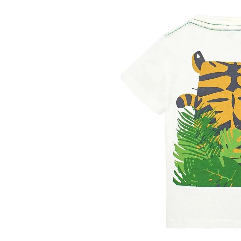 Boboli Camiseta punto básica de niño 328070 1111 BLANCO CORDONETS - Imagen 5