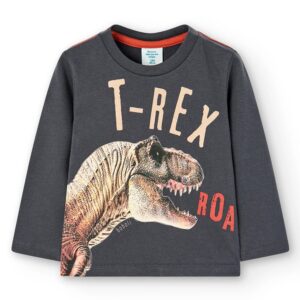 Boboli Camiseta punto básica de niño 337104 8116 GRIS CORDONETS