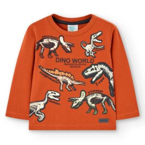 Boboli Camiseta punto básica de niño 337159 5120 OXIDO CORDONETS