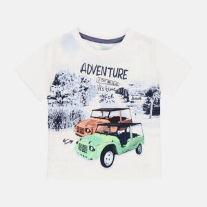 Boboli Camiseta punto básica de niño 342043 1100 BLANCO CORDONETS