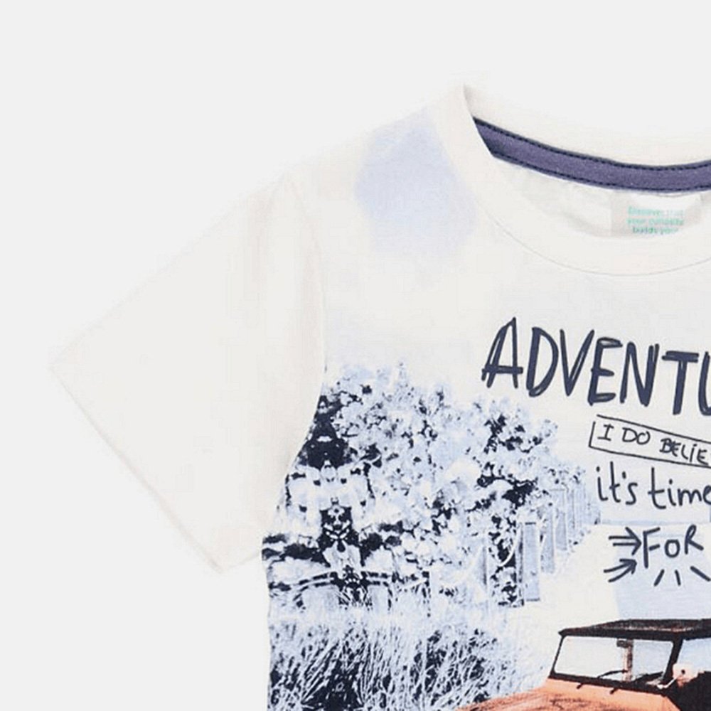 Boboli Camiseta punto básica de niño 342043 1100 BLANCO CORDONETS - Imagen 4