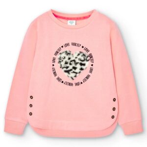 Boboli Sudadera Felpa básica de niña 417192 3823 NUDE CORDONETS