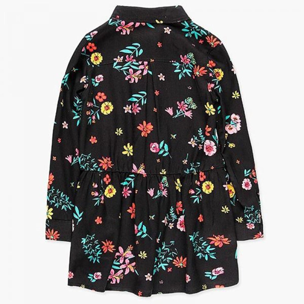Boboli Vestido de niña 428026 9139 NEGRO CORDONETS - Imagen 4