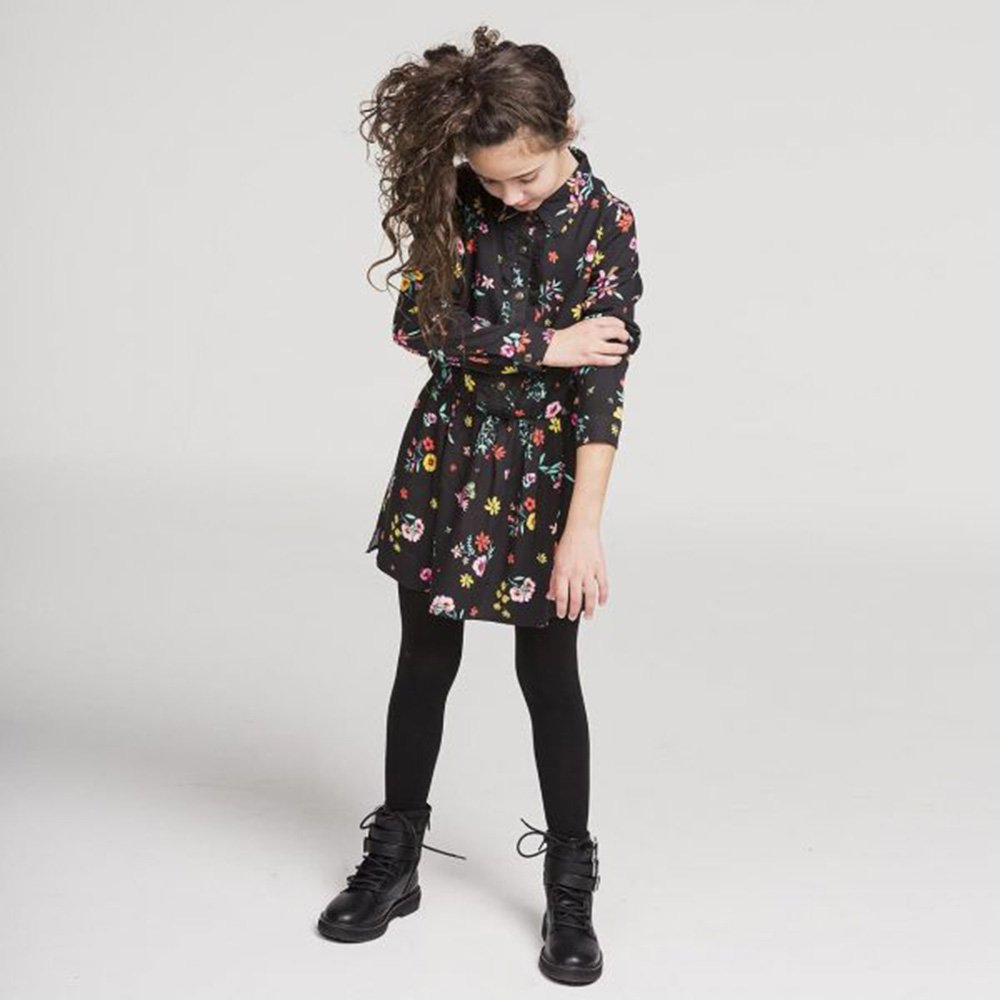 Boboli Vestido de niña 428026 9139 NEGRO CORDONETS - Imagen 9