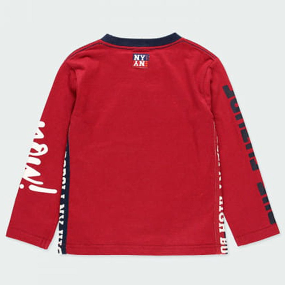 Boboli Camiseta punto básica de niño 503053 3727 BURDEOS CORDONETS - Imagen 4