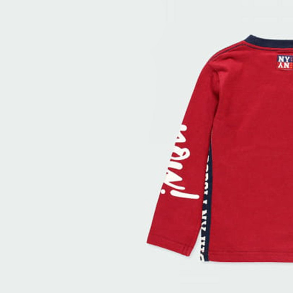 Boboli Camiseta punto básica de niño 503053 3727 BURDEOS CORDONETS - Imagen 5