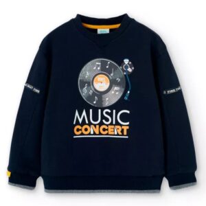 Boboli Sudadera Felpa básica de niño 505224 2440 MARINO CORDONETS