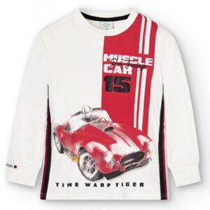 Boboli Camiseta punto básica de niño 525002 1111 BLANCO CORDONETS