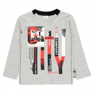 Boboli Camiseta punto básica de niño 525125 8034 GRIS CORDONETS