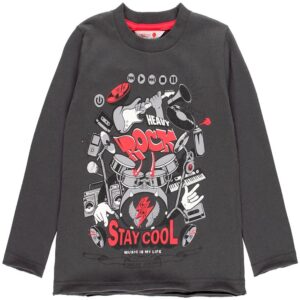 Boboli Camiseta punto básica de niño 531054 8116 GRIS CORDONETS