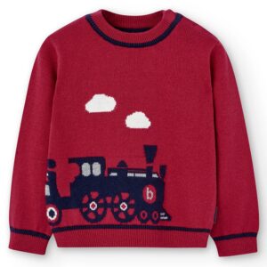 Boboli Jersey Punto básica de niño 715171 3761 RUBI CORDONETS