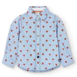 Boboli Camisa Manga Larga de niño 715283 9869 CIELO CORDONETS