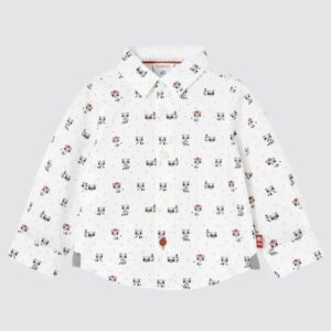 Boboli Camisa Manga Larga de niño 717016 9165 BLANCO CORDONETS