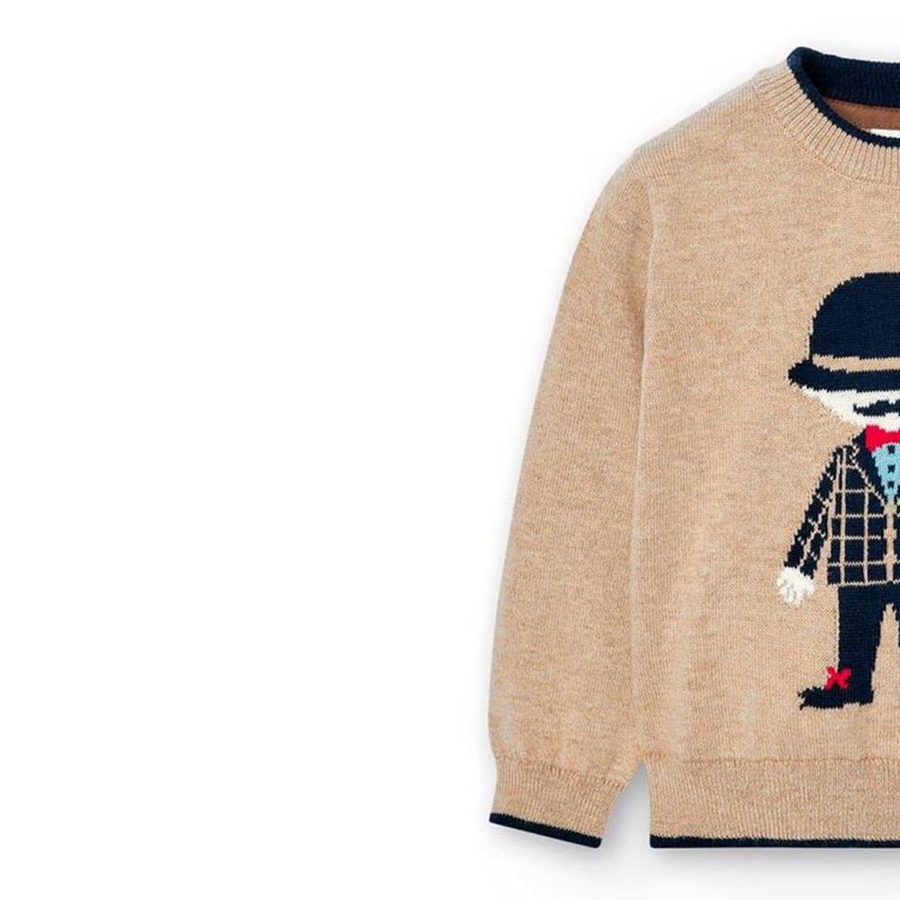 Boboli Jersey Punto básica de niño 717162 7389 CAMEL CORDONETS - Imagen 2