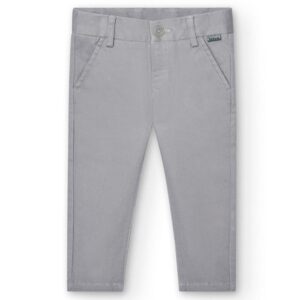 Boboli Pantalón satén elástico de niño Pantalon 717230 8105 GRIS CORDONETS