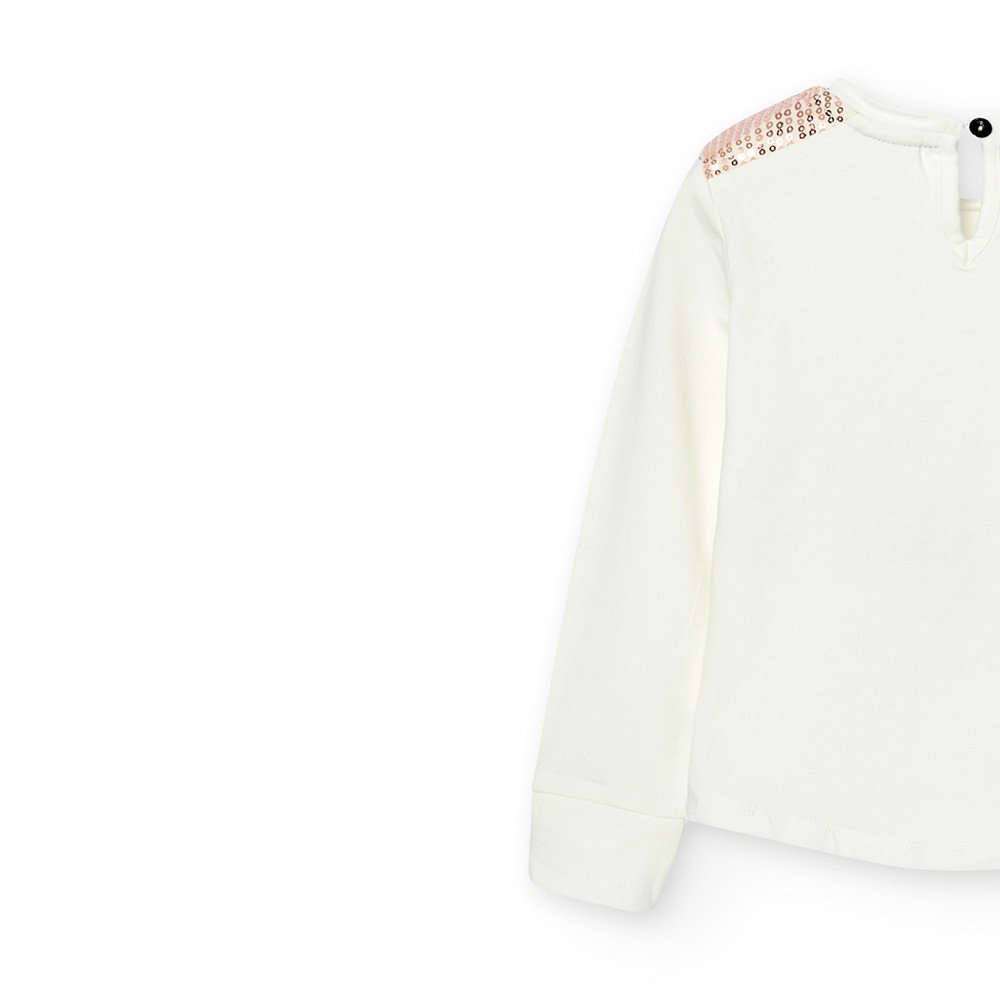 Boboli Camiseta punto básica de niña 727028 1111 CRUDO CORDONETS - Imagen 5