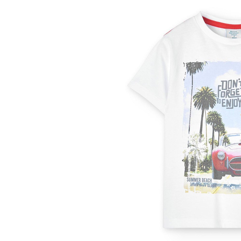 Boboli Camiseta punto básica de niño 838223 1100 BLANCO CORDONETS - Imagen 2