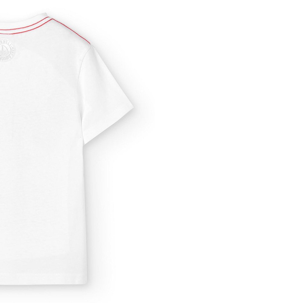 Boboli Camiseta punto básica de niño 838223 1100 BLANCO CORDONETS - Imagen 6