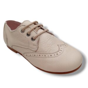 Zapato Blucher Inglesito Dardos 30316 BEIGE CORDONETS