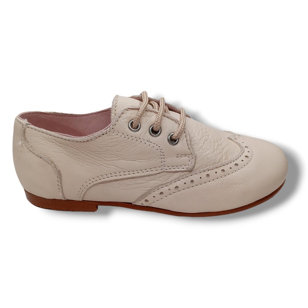 Zapato Blucher Inglesito Dardos 30316 BEIGE CORDONETS - Imagen 2